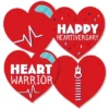 Big Dot Of Happiness Happy Heartiversary - Hearts Decorations DIY CHD Awareness Essentials - Set Of 20 -Party Planers Store GUEST c2892bc3 0c46 4896 b9ac b5480243300d