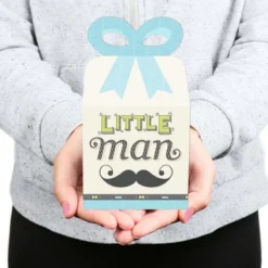Big Dot Of Happiness Dashing Little Man Mustache Party - Square Favor Gift Boxes - Baby Shower Or Birthday Party Bow Boxes - Set Of 12 -Party Planers Store GUEST c34f2619 cfe2 4842 a1c2 0eea653631c4