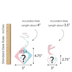 Big Dot Of Happiness Baby Gender Reveal - Team Boy Or Girl Party Hanging Decor - Party Decoration Swirls - Set Of 40 -Party Planers Store GUEST c3f6e3d0 c78c 4af1 83ac eca746cae678