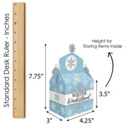 Big Dot Of Happiness Winter Wonderland - Treat Box Party Favors - Snowflake Holiday Party And Winter Wedding Goodie Gable Boxes - Set Of 12 -Party Planers Store GUEST c41caac4 e391 4490 9f07 4e31cbc4a11b