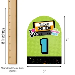 Big Dot Of Happiness 80’s Retro - Totally 1980s Party Double-Sided 5 X 7 Inches Cards - Table Numbers - 1-20 13 Big Dot Of Happiness 80’s Retro - Totally 1980s Party Double-Sided 5 X 7 Inches Cards - Table Numbers - 1-20 -Party Planers Store GUEST c4a48fb7 ae68 4c41 b9b5 336c2a633788
