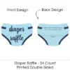 Big Dot Of Happiness Baby Boy - Diaper Shaped Raffle Ticket Inserts - Blue Baby Shower Activities - Diaper Raffle Game - Set Of 24 -Party Planers Store GUEST c5020152 f5ce 4739 983c d3a874bb89b1