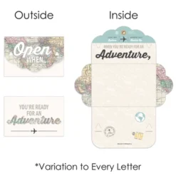 Big Dot Of Happiness World Awaits - Going Away Cards Gift Box Kit - Open When Letters - Set Of 8 -Party Planers Store GUEST c685ef76 6d17 4fdd 897e 659bce0e2b03