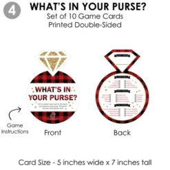 Big Dot Of Happiness Flannel Fling Before The Ring - 4 Buffalo Plaid Bridal Shower Games - 10 Cards Each - Gamerific Bundle 13 Big Dot Of Happiness Flannel Fling Before The Ring - 4 Buffalo Plaid Bridal Shower Games - 10 Cards Each - Gamerific Bundle -Party Planers Store GUEST c70c76c6 8891 4fc9 9070 a22885ae145e