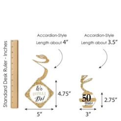 Big Dot Of Happiness We Still Do - 50th Wedding Anniversary - Anniversary Party Hanging Decor - Party Decoration Swirls - Set Of 40 -Party Planers Store GUEST c7e49d5a e451 49c7 9f8b c664aafd181d