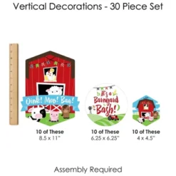 Big Dot Of Happiness Farm Animals - Barnyard Baby Shower Or Birthday Party DIY Dangler Backdrop - Hanging Vertical Decorations - 30 Pieces 13 Big Dot Of Happiness Farm Animals - Barnyard Baby Shower Or Birthday Party DIY Dangler Backdrop - Hanging Vertical Decorations - 30 Pieces -Party Planers Store GUEST c850dafd 8956 4036 85d3 f8f7f00b5ce2