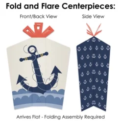 Big Dot Of Happiness Ahoy - Nautical - Baby Shower Or Birthday Party Decor And Confetti - Terrific Table Centerpiece Kit - Set Of 30 -Party Planers Store GUEST c8652484 736e 4a14 956c 16254d112a4c