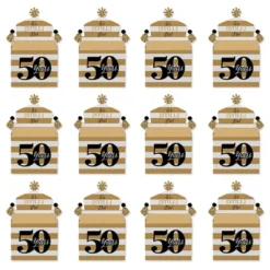 Big Dot Of Happiness We Still Do - 50th Wedding Anniversary - Treat Box Party Favors - Anniversary Party Goodie Gable Boxes - Set Of 12 -Party Planers Store GUEST c8c4b544 3fa6 4c81 8195 d169730c600a