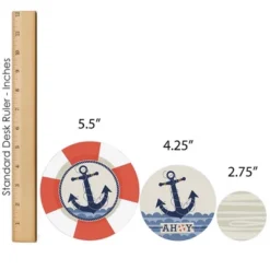 Big Dot Of Happiness Ahoy - Nautical - Baby Shower Or Birthday Party Decor And Confetti - Terrific Table Centerpiece Kit - Set Of 30 -Party Planers Store GUEST c91c8444 b31b 4dc8 8946 cf3ff7df7da7