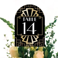 Big Dot Of Happiness Roaring 20’s - 1920s Art Deco Jazz Party Double-Sided 5 X 7 Inches Cards - Table Numbers - 1-20 -Party Planers Store GUEST c927367d 5eb0 4c5f 9cf0 811d382a1b11