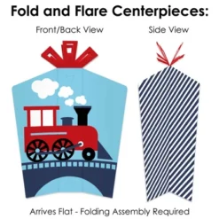 Big Dot Of Happiness Railroad Party Crossing - Steam Train Birthday Party Or Baby Shower Decor And Confetti - Terrific Table Centerpiece Kit - 30 Ct -Party Planers Store GUEST ca3536dd 02b4 4f5d 84e2 1c4d59387ae4