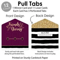 Big Dot Of Happiness Elegant Thankful For Friends - Friendsgiving Thanksgiving Party Game Pickle Cards - Pull Tabs 3-in-a-Row - Set Of 12 8 Big Dot Of Happiness Elegant Thankful For Friends - Friendsgiving Thanksgiving Party Game Pickle Cards - Pull Tabs 3-in-a-Row - Set Of 12 -Party Planers Store GUEST caa37ba3 e197 435c 94e4 a756f2c7b112