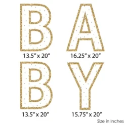 Big Dot Of Happiness Baby Neutral - Large Baby Shower Decorations - Baby - Outdoor Letter Banner 11 Big Dot Of Happiness Baby Neutral - Large Baby Shower Decorations - Baby - Outdoor Letter Banner -Party Planers Store GUEST cb101139 db37 441f 803a ec61b2f54146