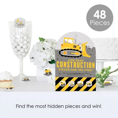 Big Dot Of Happiness Dig It - Construction Party Zone - Baby Shower Or Birthday Party Scavenger Hunt - 1 Stand And 48 Game Pieces - Hide And Find Game 3 Big Dot Of Happiness Dig It - Construction Party Zone - Baby Shower Or Birthday Party Scavenger Hunt - 1 Stand And 48 Game Pieces - Hide And Find Game