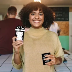 Party Planers Store 33 Big Dot Of Happiness Mr. And Mrs. - Black And White Wedding Or Bridal Shower Money And Gift Card Sleeves - Nifty Gifty Card Holders - Set Of 8