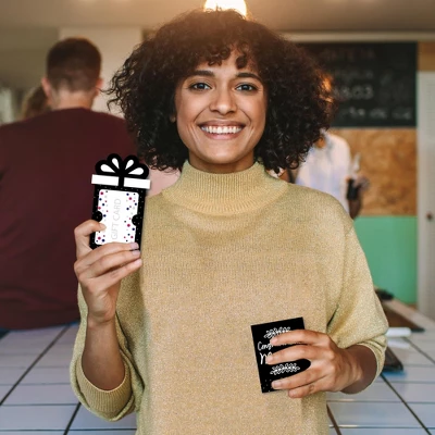 Big Dot Of Happiness Mr. And Mrs. - Black And White Wedding Or Bridal Shower Money And Gift Card Sleeves - Nifty Gifty Card Holders - Set Of 8 3 Big Dot Of Happiness Mr. And Mrs. - Black And White Wedding Or Bridal Shower Money And Gift Card Sleeves - Nifty Gifty Card Holders - Set Of 8