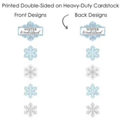 Big Dot Of Happiness Winter Wonderland - Snowflake Holiday Party And Winter Wedding Centerpiece Sticks - Showstopper Table Toppers - 35 Pieces -Party Planers Store GUEST cc4ac250 dea0 4198 b2d9 2e709ccf08f9