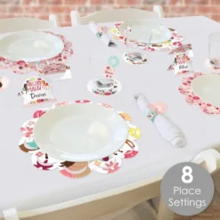 Big Dot Of Happiness Run Wild Horses - Pony Birthday Party Paper Charger And Table Decorations - Chargerific Kit - Place Setting For 8