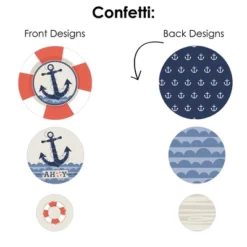 Big Dot Of Happiness Ahoy - Nautical - Baby Shower Or Birthday Party Decor And Confetti - Terrific Table Centerpiece Kit - Set Of 30 -Party Planers Store GUEST ce397e9b 4ffc 4226 b3f4 a9e7a5f1d876
