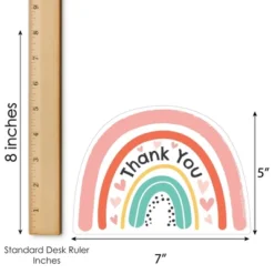 Big Dot Of Happiness Hello Rainbow - Shaped Thank You Cards - Boho Baby Shower And Birthday Party Thank You Note Cards With Envelopes - Set Of 12 -Party Planers Store GUEST ce6ad274 4569 41d9 959d b6dc14df2dd8