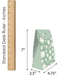 Big Dot Of Happiness Sage Green Daisy Flowers - Floral Gift Favor Bags - Party Goodie Boxes - Set Of 12 -Party Planers Store GUEST cf299a58 c56a 4188 8ab2 9aaac056fc3b
