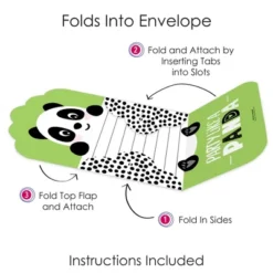 Big Dot Of Happiness Party Like A Panda Bear - Fill-In Cards - Baby Shower Or Birthday Party Fold And Send Invitations - Set Of 8 -Party Planers Store GUEST cf9d2d1e 9b45 4e2e b0cb 40d251794b51