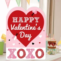 Big Dot Of Happiness Conversation Hearts - Kids Valentine's Day Giant Greeting Card - Big Shaped Jumborific Card