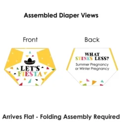 Big Dot Of Happiness Let's Fiesta - Baby Shower Conversation Starter - 2-in-1 Dirty Diaper Game - Set Of 24 -Party Planers Store GUEST d09e29d1 d5d4 4717 86fe 2251ca50080d