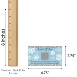 Big Dot Of Happiness Winter Wonderland - Snowflake Holiday Party And Winter Wedding Game Scratch Off Cards - 22 Count -Party Planers Store GUEST d0bc1120 0332 4a47 9642 6579612312fe