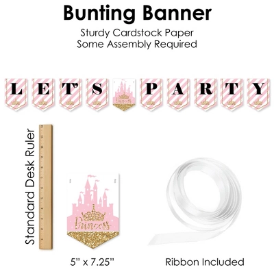 Big Dot Of Happiness Little Princess Crown - Pink And Gold Baby Shower Or Birthday Party Supplies Decoration Kit - Decor Galore Party Pack - 51 Pieces 6 Big Dot Of Happiness Little Princess Crown - Pink And Gold Baby Shower Or Birthday Party Supplies Decoration Kit - Decor Galore Party Pack - 51 Pieces - Image 4