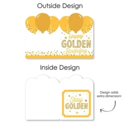 Big Dot Of Happiness Golden Birthday - Happy Birthday Giant Greeting Card - Big Shaped Jumborific Card - 16.5 X 22 Inches 10 Big Dot Of Happiness Golden Birthday - Happy Birthday Giant Greeting Card - Big Shaped Jumborific Card - 16.5 X 22 Inches -Party Planers Store GUEST d1492919 5d9f 4639 897e c291c48c7f1e