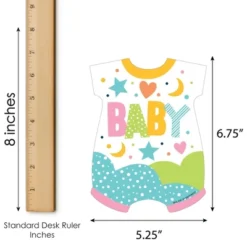 Big Dot Of Happiness Colorful Baby Shower - Picture Bingo Cards And Markers - Baby Shower Shaped Bingo Game - Set Of 18 -Party Planers Store GUEST d18c5ce2 3ee1 404a 97a7 9fa429573bdc