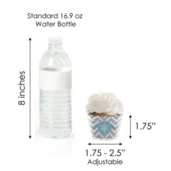 Big Dot Of Happiness Winter Wonderland - Cupcake Decoration - Snowflake Holiday Party & Winter Wedding Cupcake Wrappers & Treat Picks Kit - Set Of 24 -Party Planers Store GUEST d249580c 698b 40de 83bc d5aadc2c38c9