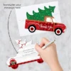 Big Dot Of Happiness Merry Little Christmas Tree - Shaped Thank You Cards - Red Truck Christmas Party Shaped Thank You Cards With Envelopes Set Of 12 -Party Planers Store GUEST d259e3b6 62dd 4e04 892b a886a01c5ea2