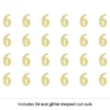 Big Dot Of Happiness Gold Glitter 6 - No-Mess Real Gold Glitter Cut-Out Numbers - 6th Birthday Party Confetti - Set Of 24 -Party Planers Store GUEST d2a32111 cf43 4912 bc8c 49a97426013d