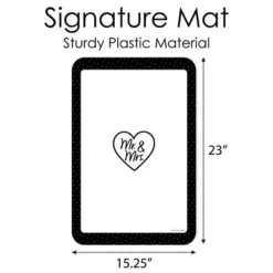 Big Dot Of Happiness Mr. And Mrs. - Guest Book Sign - Black And White Wedding Or Bridal Shower Guestbook Alternative - Signature Mat -Party Planers Store GUEST d2af50e6 d29a 46f3 956b 92907976f973