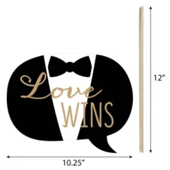 Big Dot Of Happiness Mr. And Mr. - Gold - Gay Wedding Photo Booth Props Kit - 20 Count -Party Planers Store GUEST d2e11342 4ec7 4cf3 9dbc fc7495d02547