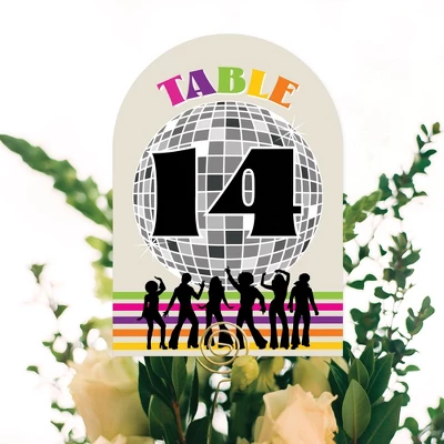 Big Dot Of Happiness 70’s Disco - 1970s Disco Fever Party Double-Sided 5 X 7 Inches Cards - Table Numbers - 1-20 5 Big Dot Of Happiness 70’s Disco - 1970s Disco Fever Party Double-Sided 5 X 7 Inches Cards - Table Numbers - 1-20 - Image 3