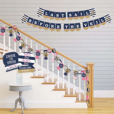 Big Dot Of Happiness Last Sail Before The Veil - Banner & Photo Booth Decor - Nautical Bachelorette Party And Bridal Supplies Kit - Doterrific Bundle 4 Big Dot Of Happiness Last Sail Before The Veil - Banner & Photo Booth Decor - Nautical Bachelorette Party And Bridal Supplies Kit - Doterrific Bundle - Image 2