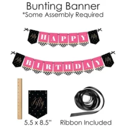 Big Dot Of Happiness Chic 50th Birthday - Pink, Black And Gold - Banner And Photo Booth Decorations - Birthday Party Supplies Kit - Doterrific Bundle -Party Planers Store GUEST d41b8b56 20b9 442d 9904 b9ad283261cc