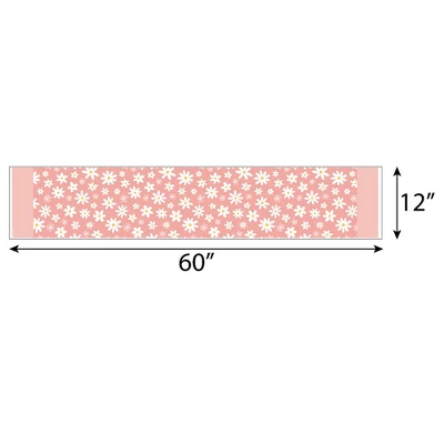Big Dot Of Happiness Pink Daisy Flowers - Petite Floral Party Paper Table Runner - 12 X 60 Inches 4 Big Dot Of Happiness Pink Daisy Flowers - Petite Floral Party Paper Table Runner - 12 X 60 Inches - Image 2