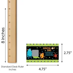 Big Dot Of Happiness Monster Bash - Little Monster Birthday Party Or Baby Shower Game Scratch Off Cards - 22 Count -Party Planers Store GUEST d60a83f9 4b3c 45f1 991c e8f3fe01b990