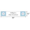 Big Dot Of Happiness Winter Wonderland - Snowflake Holiday Party And Winter Wedding Decorations Party Banner