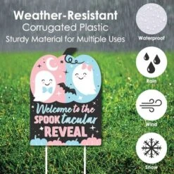 Big Dot Of Happiness Boo-y Or Ghoul - Party Decorations - Halloween Gender Reveal Party Welcome Yard Sign -Party Planers Store GUEST d6e80311 d3a6 492b bb92 d98b15bb2492