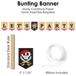 Big Dot Of Happiness Pirate Ship Adventures - Skull Birthday Party Supplies Decoration Kit - Decor Galore Party Pack - 51 Pieces -Party Planers Store GUEST d766a9ea b75e 4c4c a619 323c0d051aef