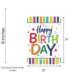 Big Dot Of Happiness Cheerful Happy Birthday - Picture Bingo Cards And Markers - Birthday Party Bingo Game - Set Of 18 -Party Planers Store GUEST d7b825b3 0089 4f33 9f93 5a44519e458f