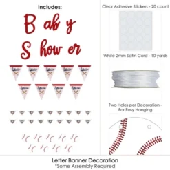 Big Dot Of Happiness Batter Up - Baseball - Baby Shower Letter Banner Decoration - 36 Banner Cutouts And Baby Shower Banner Letters -Party Planers Store GUEST d82e791d 47b4 403b aecd 3a895a8b40e5