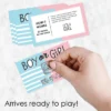 Big Dot Of Happiness Girl Baby Gender Reveal - Team Boy Or Girl Party Game Scratch Off Cards - Baby Shower Game - 22 Count