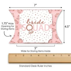 Big Dot Of Happiness Bride Squad - Favor Gift Boxes - Rose Gold Bridal Shower Or Bachelorette Party Large Pillow Boxes - Set Of 12 -Party Planers Store GUEST d9b0f23a 078a 4aea 9c0b 4c6234674209