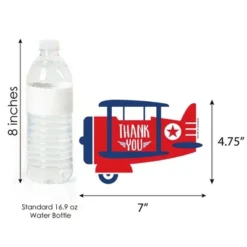 Big Dot Of Happiness Taking Flight - Airplane - Shaped Thank You Cards - Vintage Plane Party Thank You Note Cards With Envelopes - Set Of 12 -Party Planers Store GUEST daa19da0 013c 481f b95b 22bf2e4e08d0